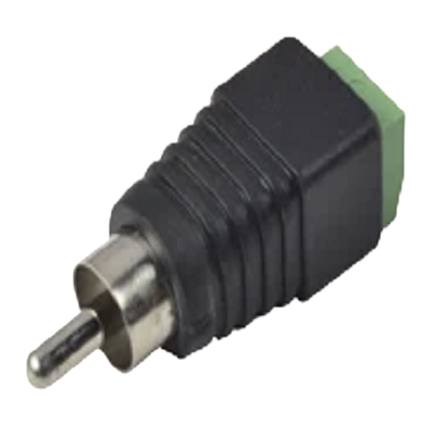 Adaptador RCA macho para video o audio