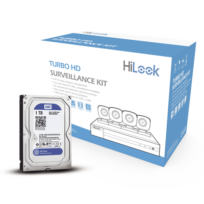 KIT CAMARAS HILOOK CON DISCO DURO 1TB